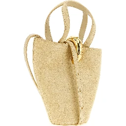 Beige Calfskin Handbag