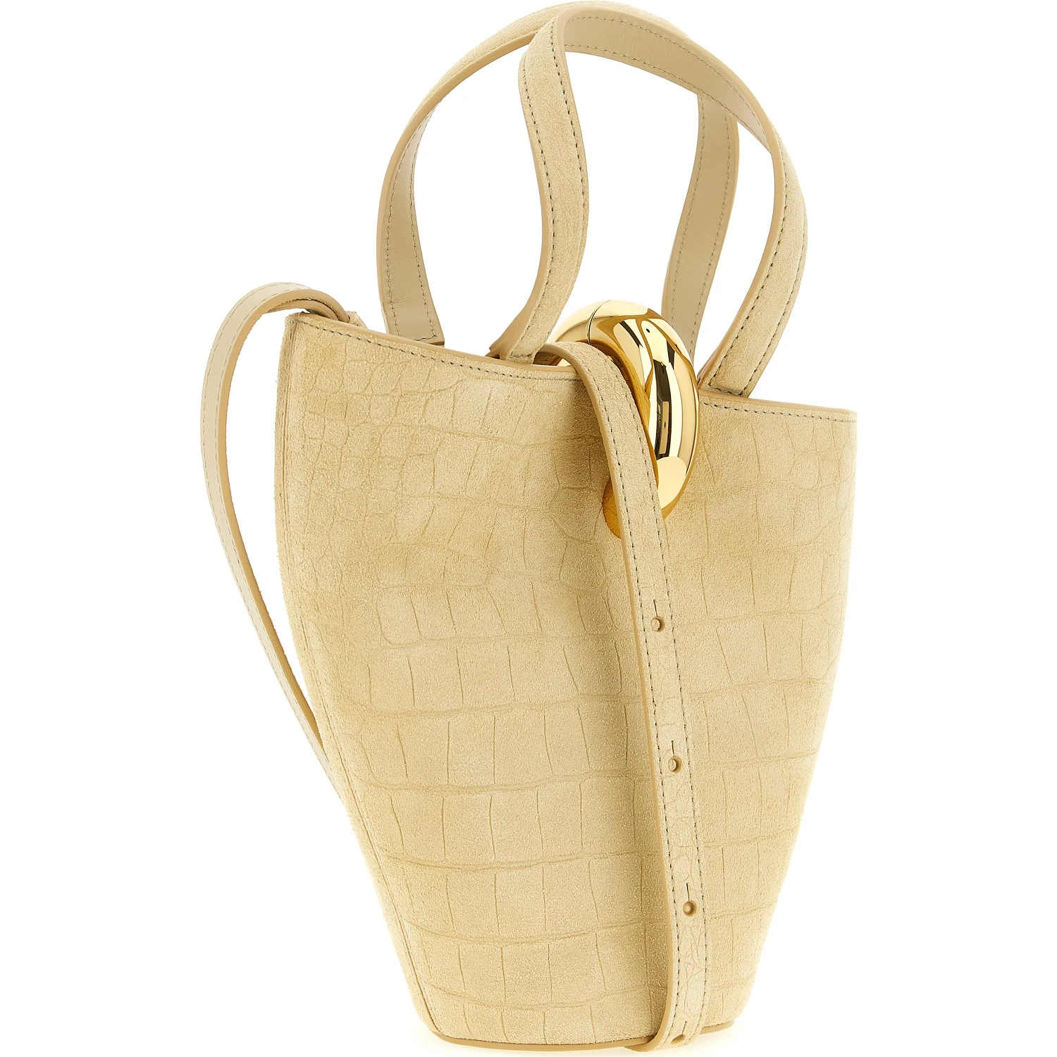Beige Calfskin Handbag