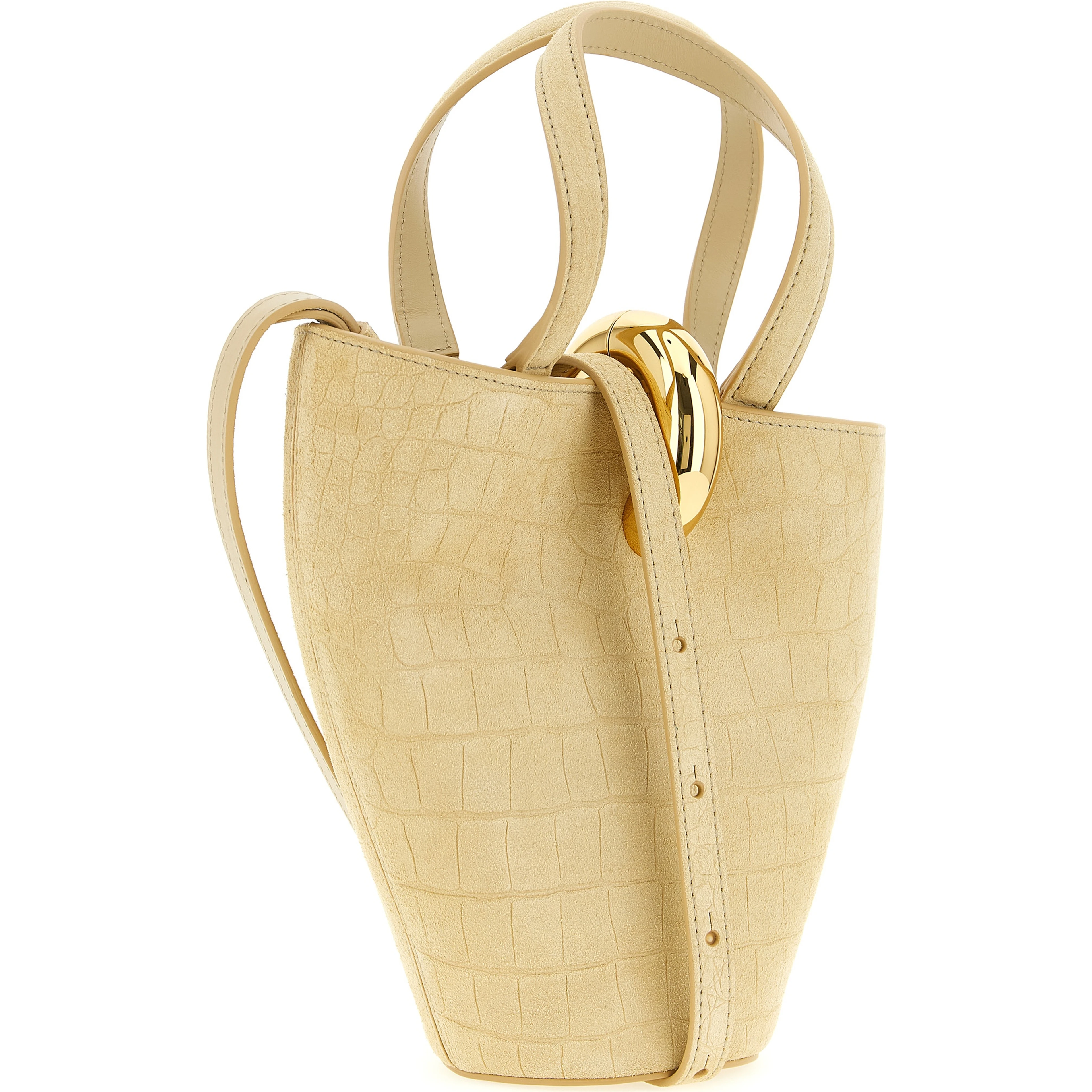 Beige Calfskin Handbag