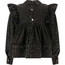 Black Organic Cotton Blouse