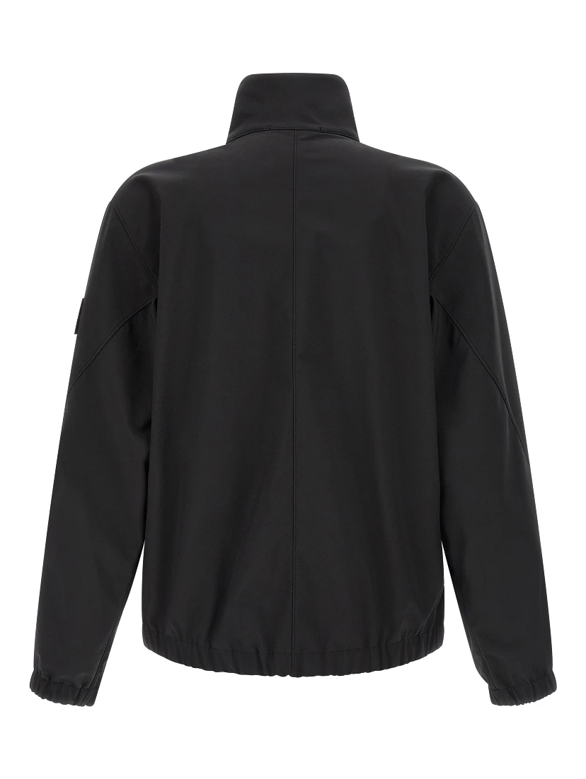 Black Polyester Shell Jacket