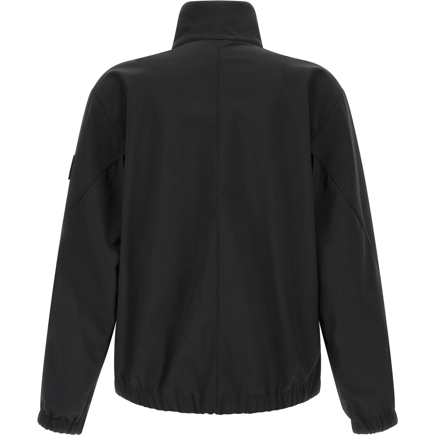 Black Polyester Shell Jacket