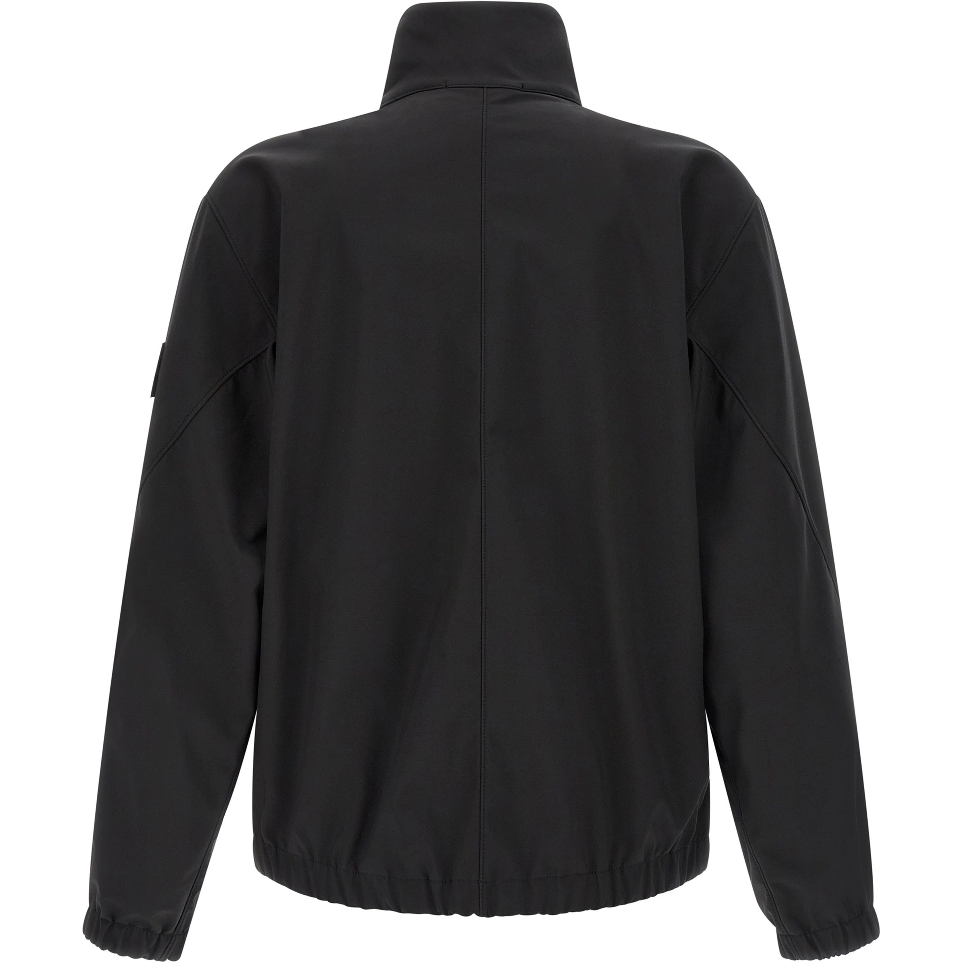 Black Polyester Shell Jacket
