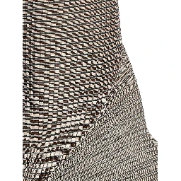 Brown Polyester Mini Skirt
