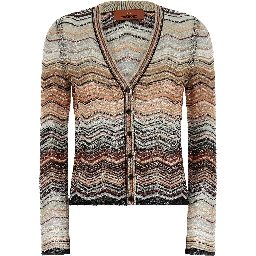 Brown Viscose Cardigan