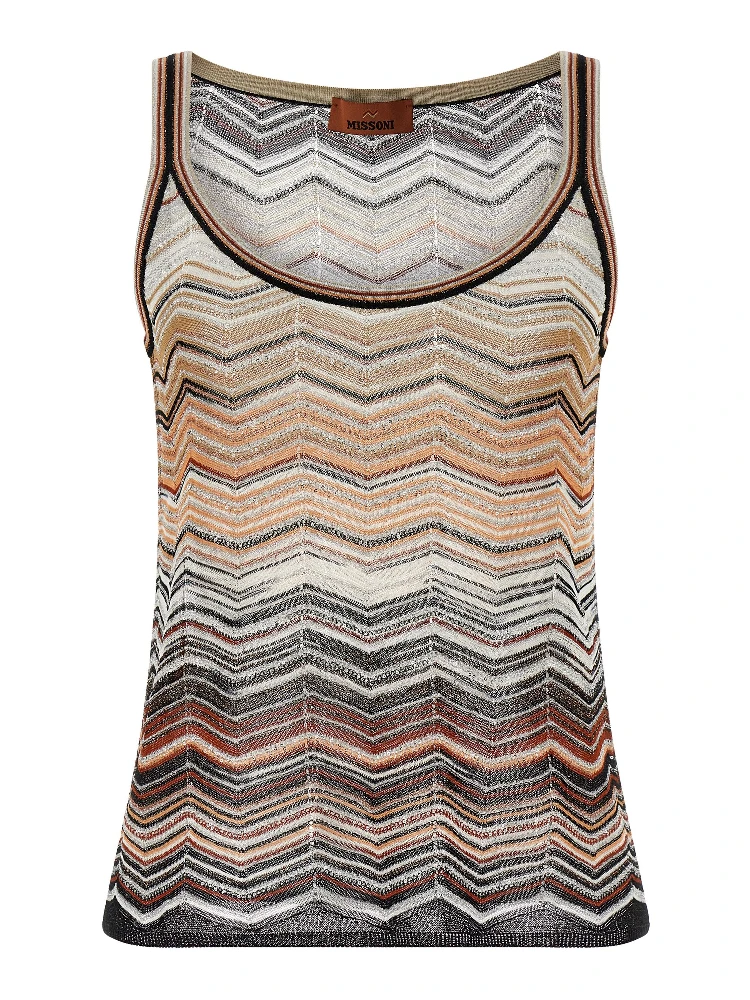 Multicolor Viscose Tank Tops