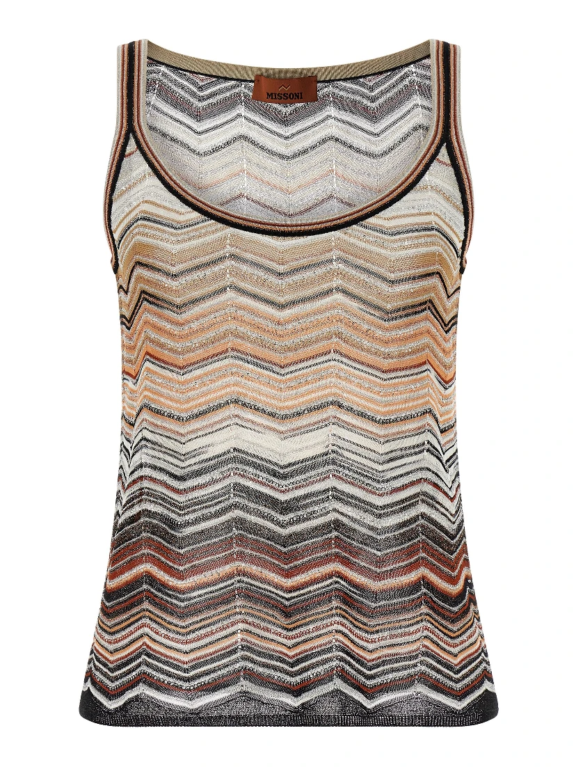 Multicolor Viscose Tank Tops