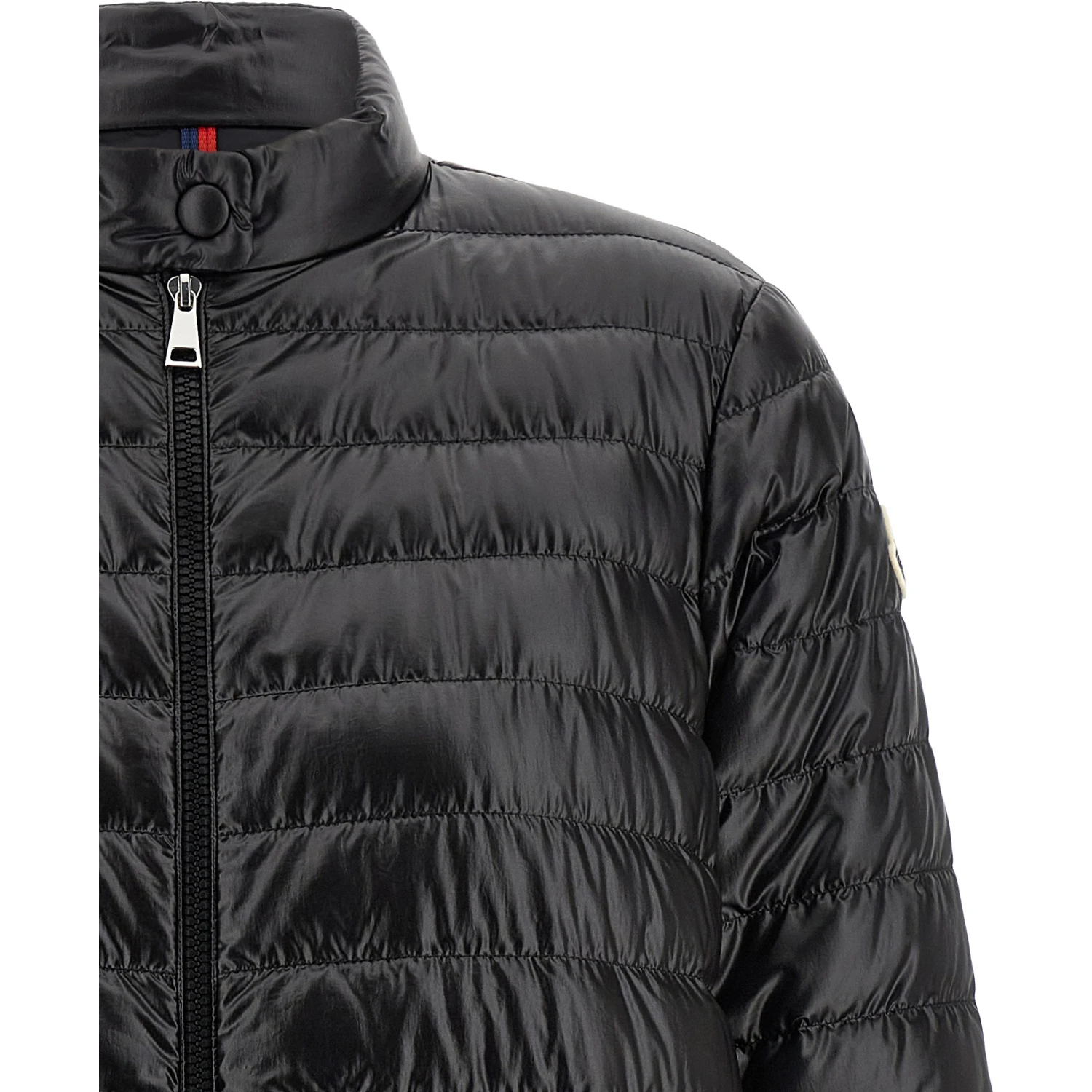 Black Polyamide Full-Length Jacket
