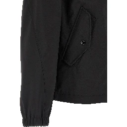 Black Polyester Shell Jacket