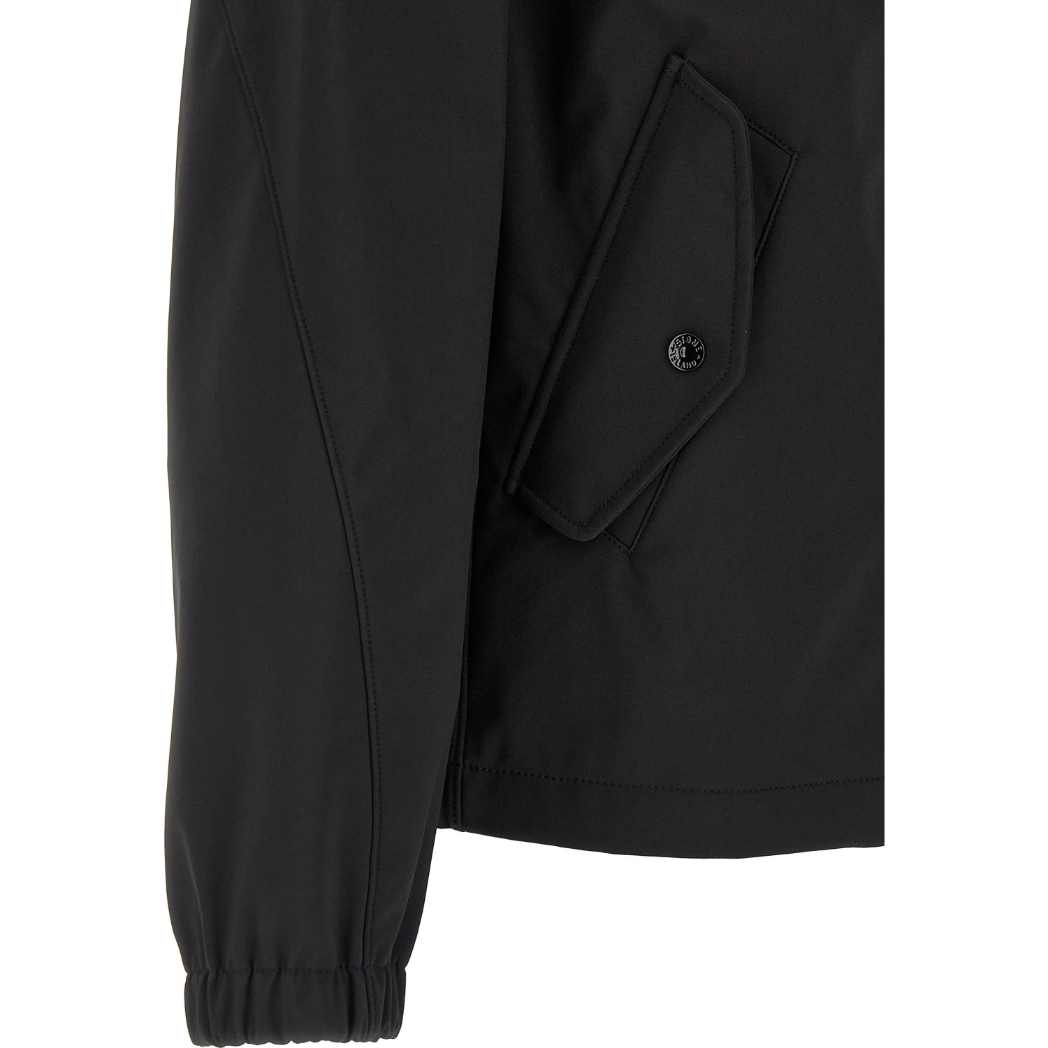 Black Polyester Shell Jacket