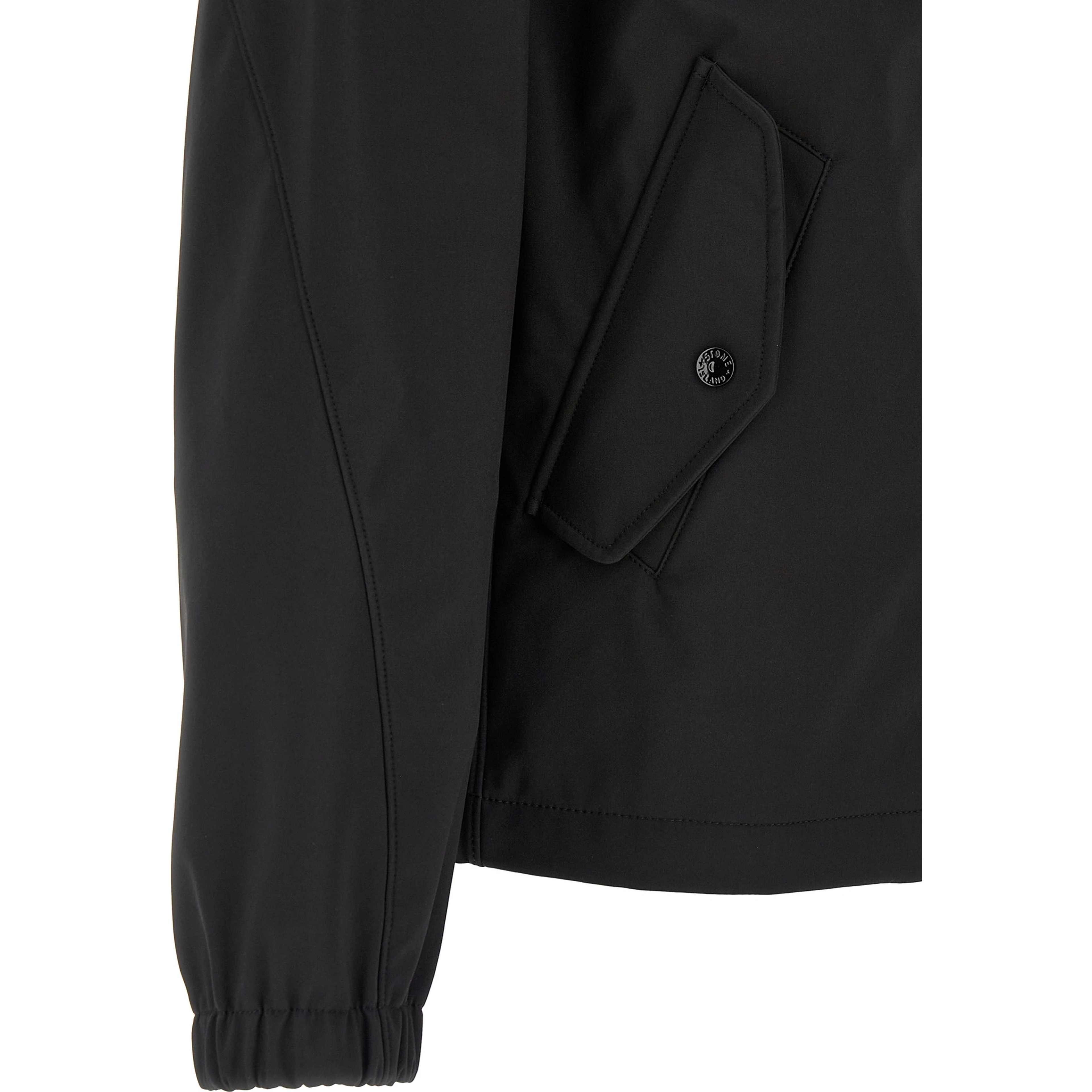 Black Polyester Shell Jacket