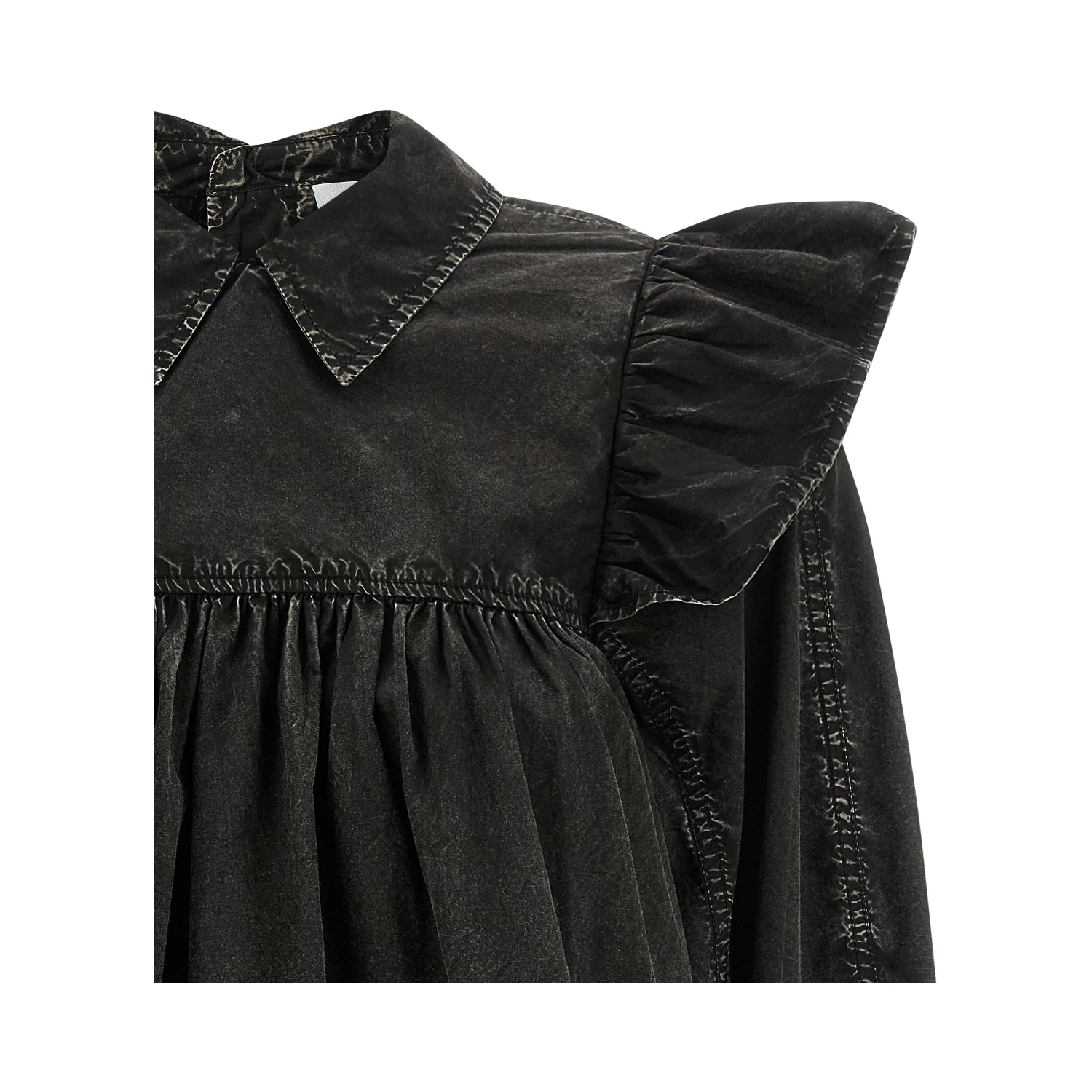 Black Organic Cotton Blouse