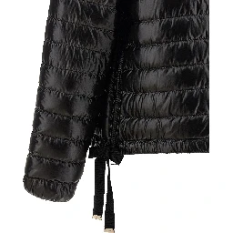 Black Polyamide Full-Length Jacket