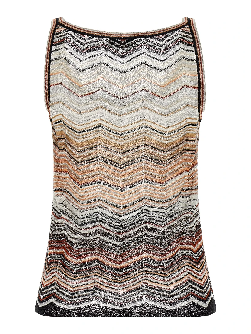 Multicolor Viscose Tank Tops