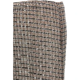 Brown Polyester Mini Skirt