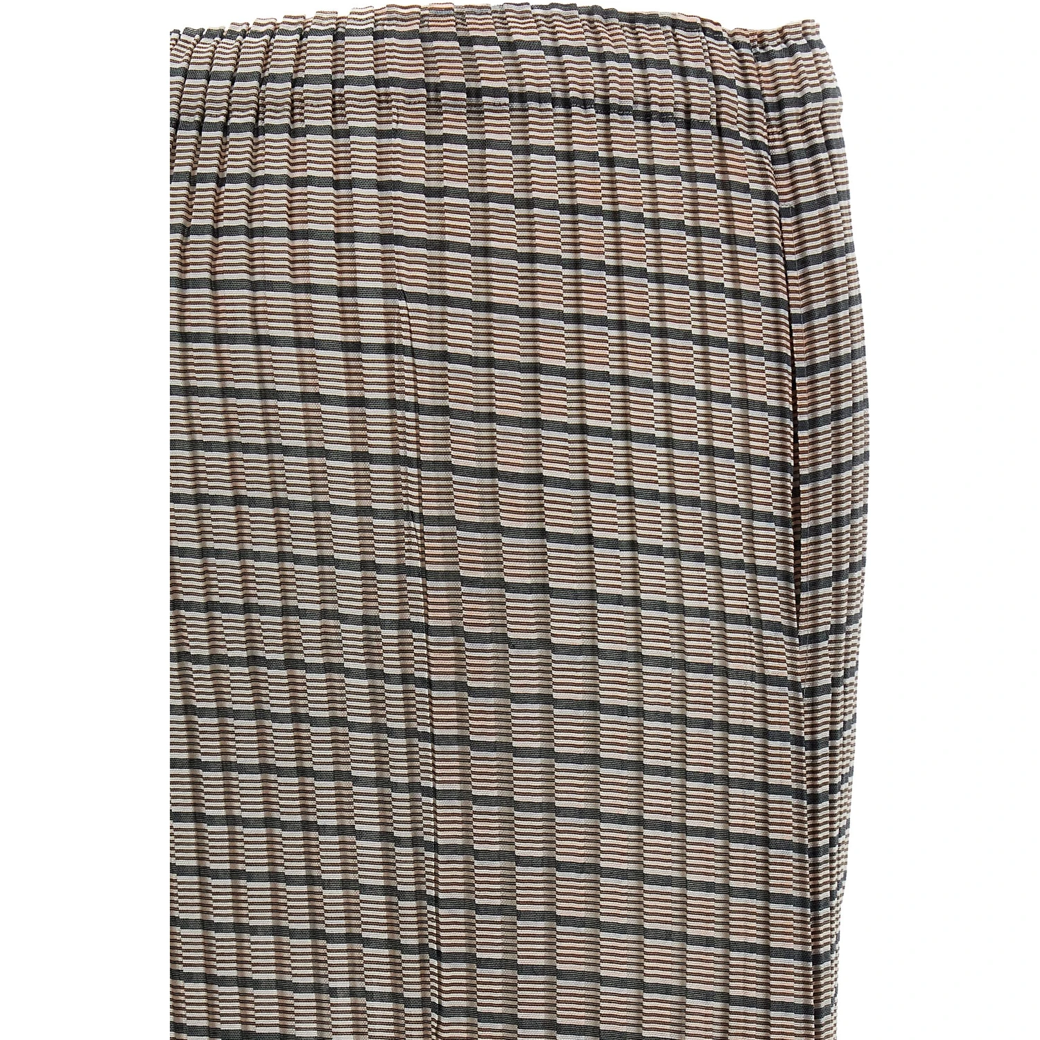 Brown Polyester Mini Skirt