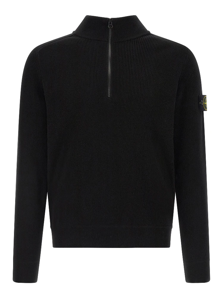 Black Cotton Cardigan