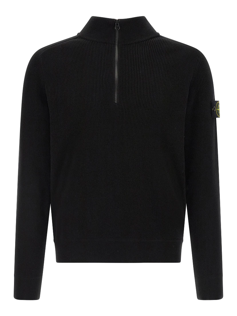 Black Cotton Cardigan