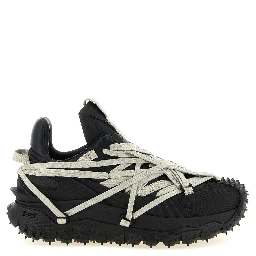 Black Cowhide Athletic Sneakers