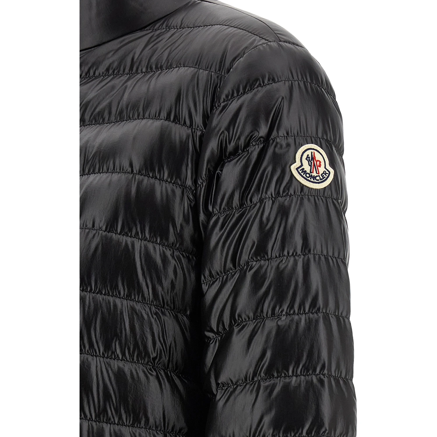 Black Polyamide Full-Length Jacket