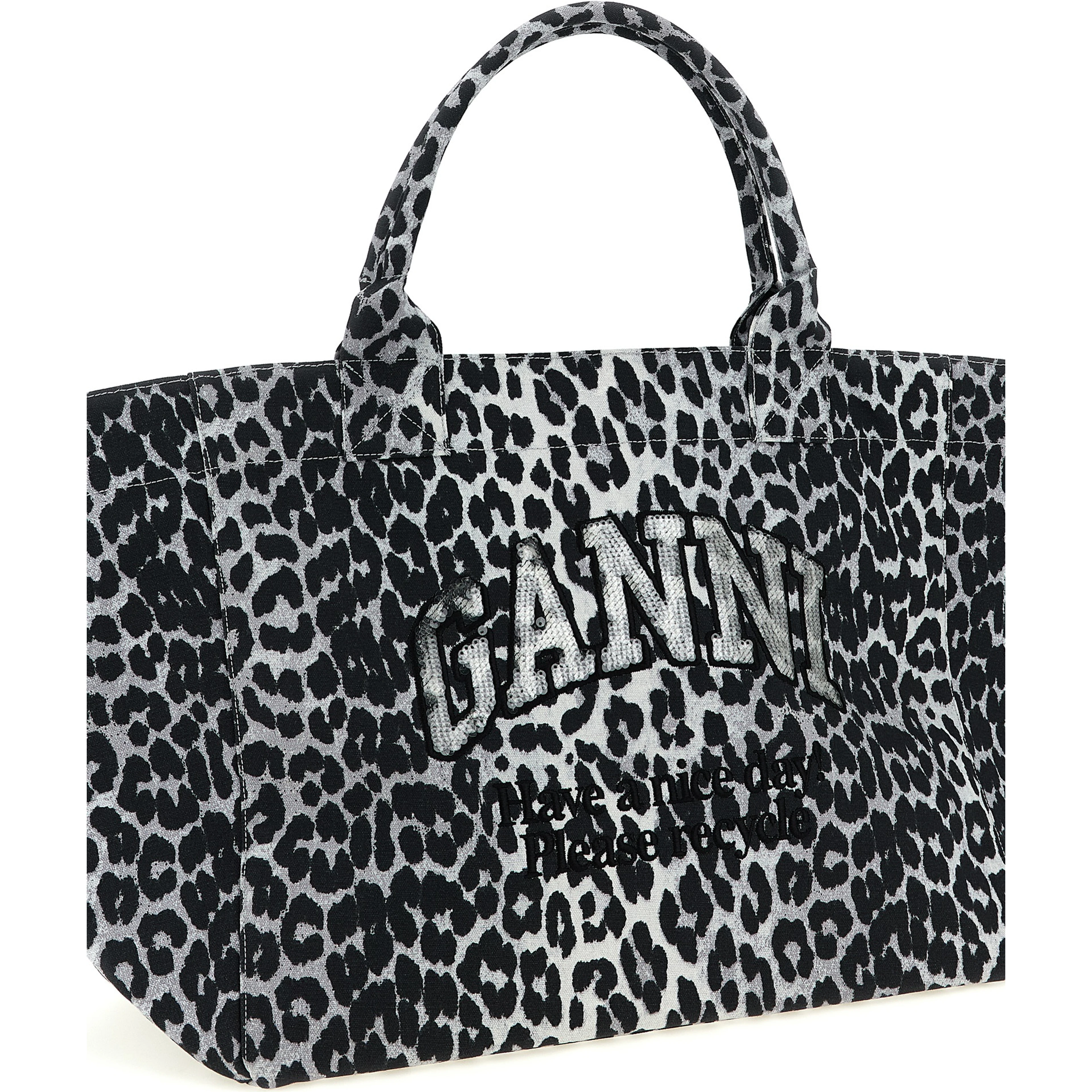 Gray Recycled Cotton Tote Bag