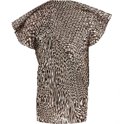 Brown Polyester Blouse
