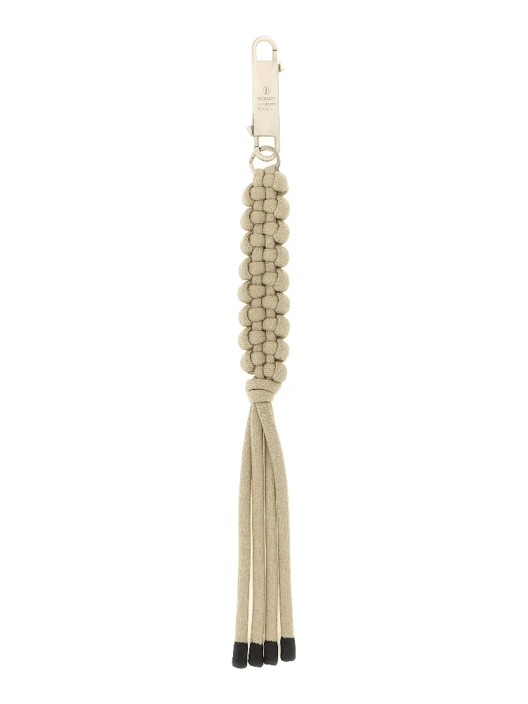 Gray Polyester Keychain