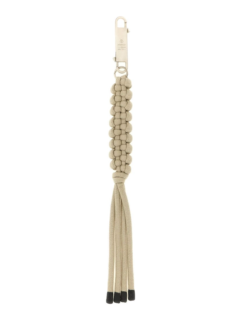 Gray Polyester Keychain
