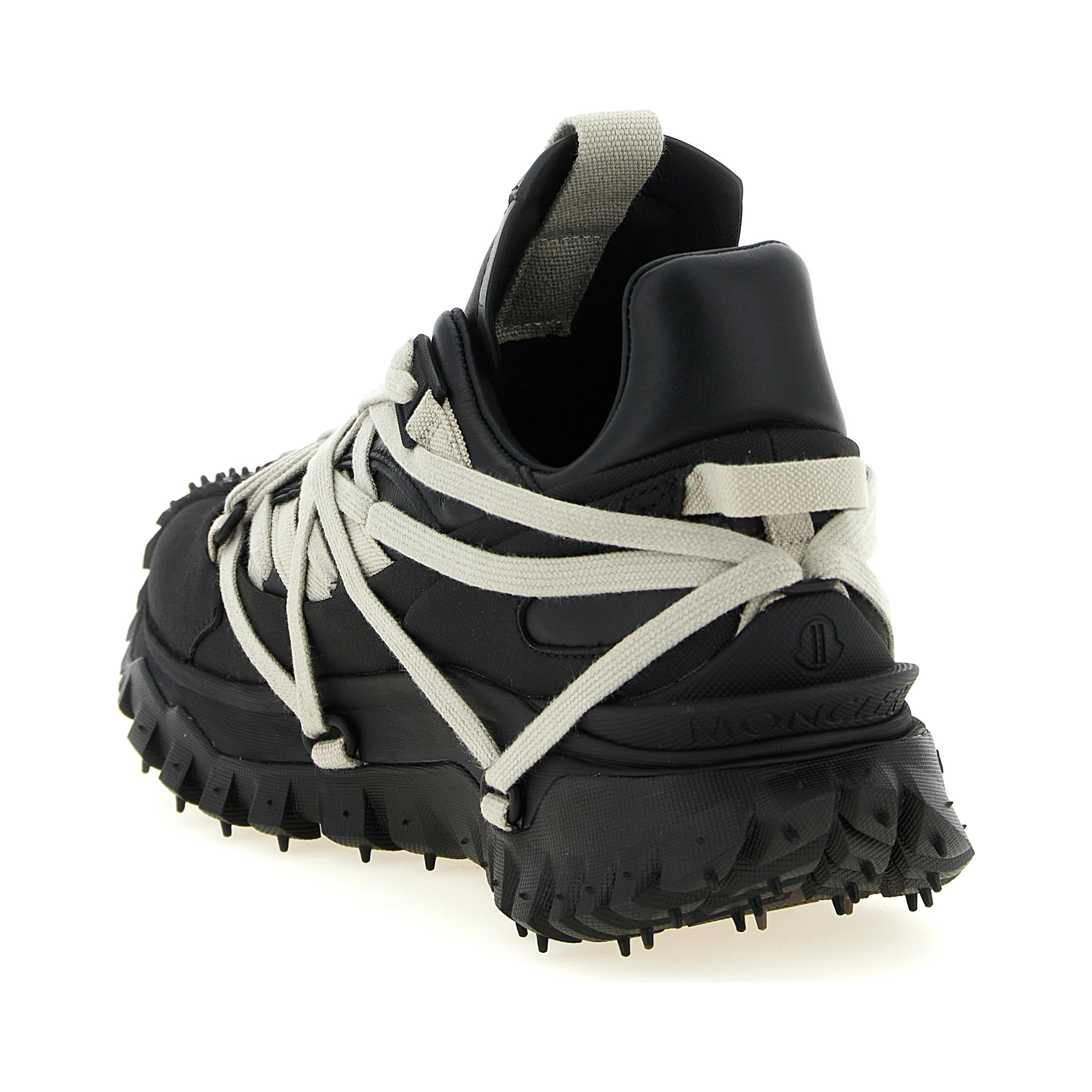 Black Cowhide Athletic Sneakers