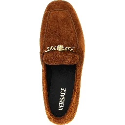 Brown Calfskin Slip-On Loafers