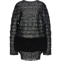 Black Polyester Sweatshirt
