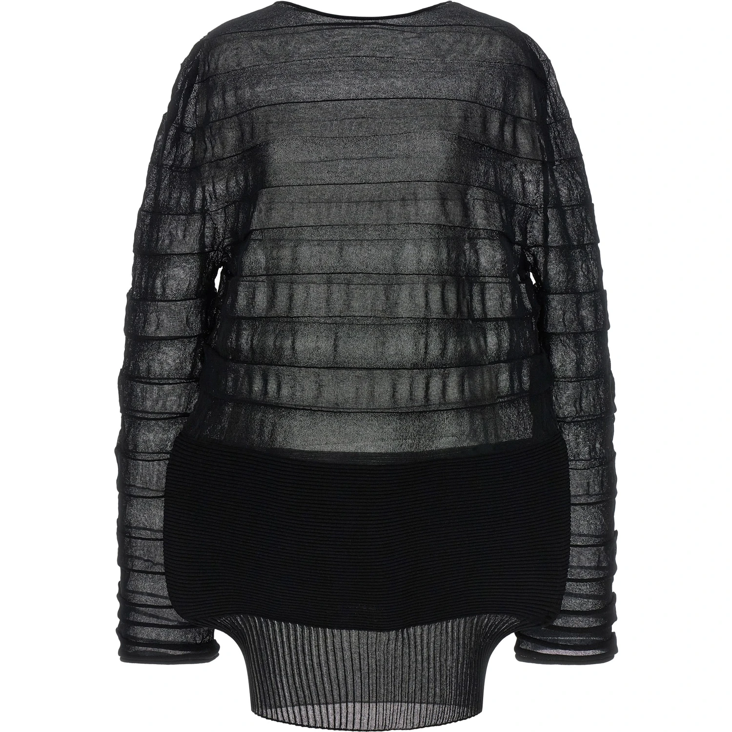 Black Polyester Sweatshirt