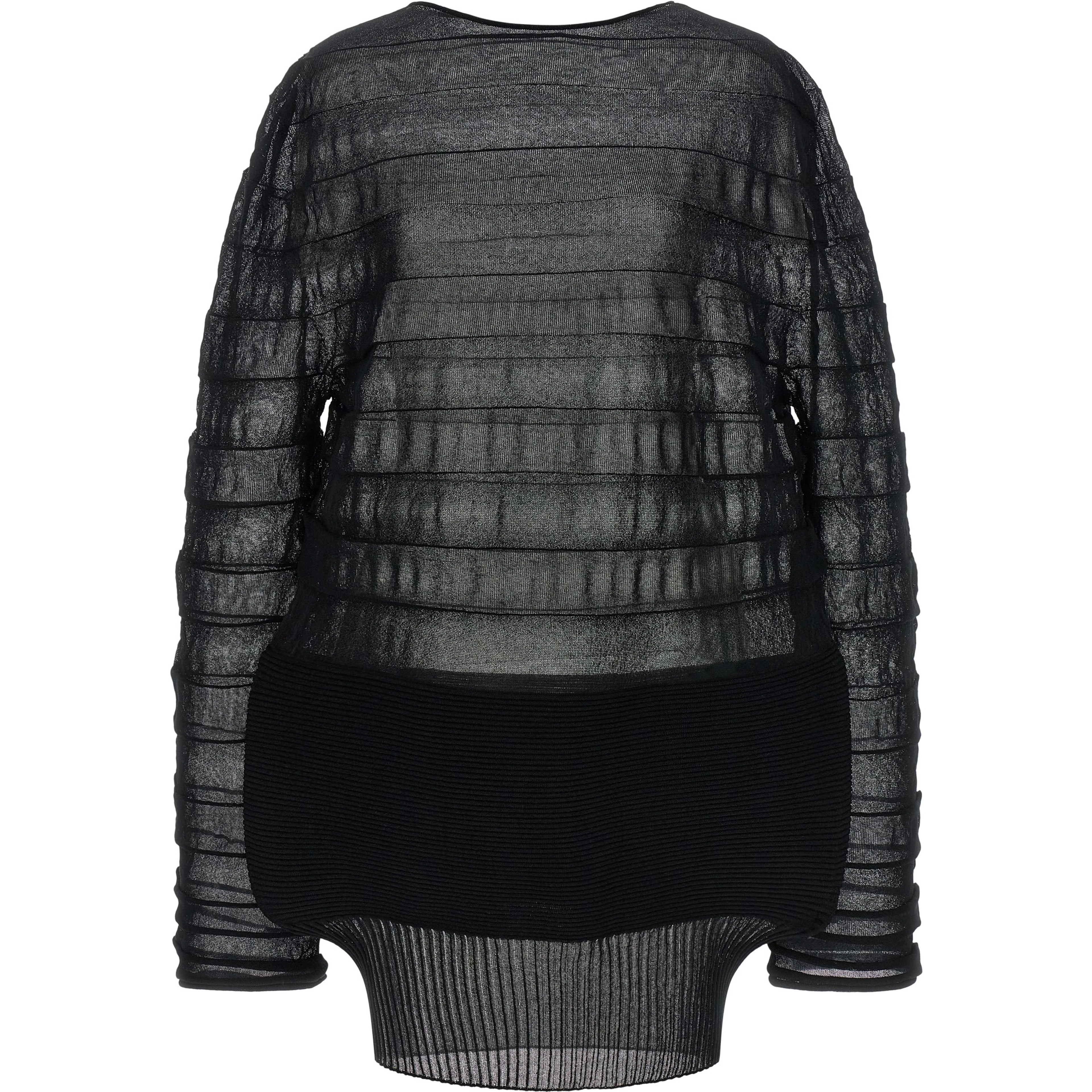 Black Polyester Sweatshirt
