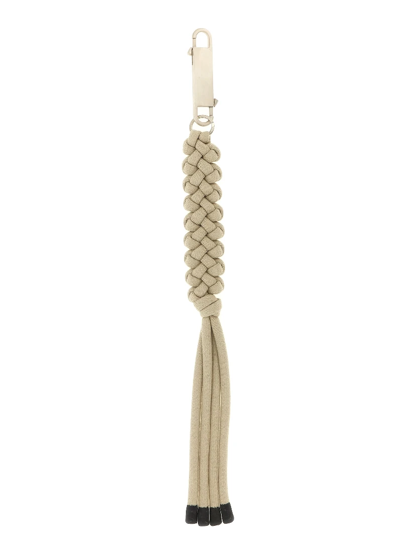 Gray Polyester Keychain