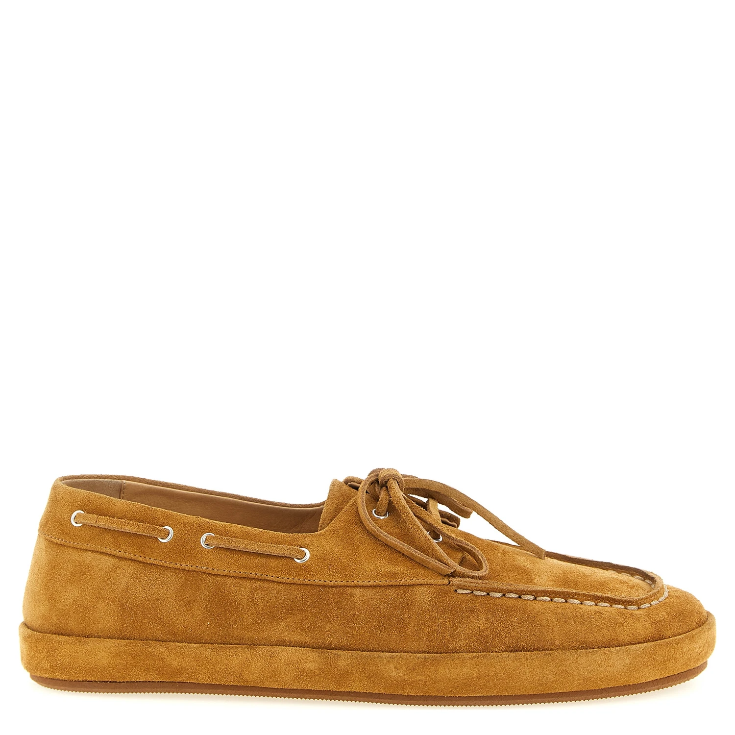 Brown Calfskin Slip-On Loafers