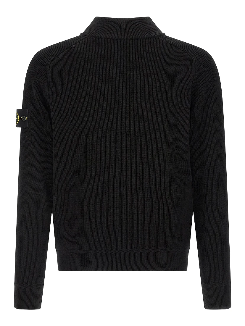 Black Cotton Cardigan
