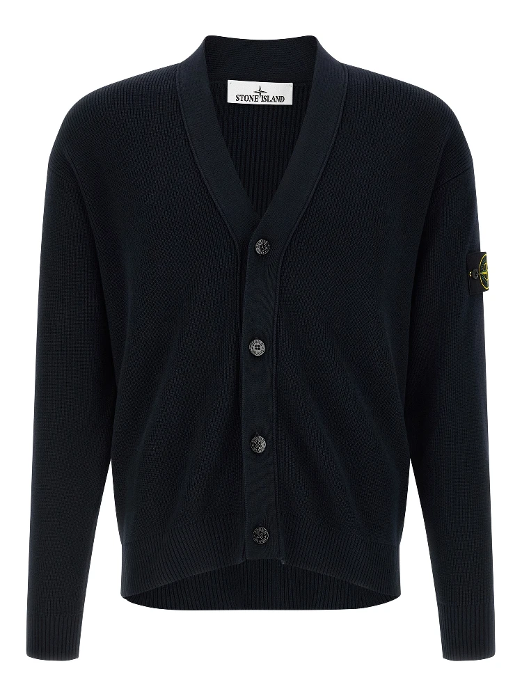 Blue Cotton Cardigan