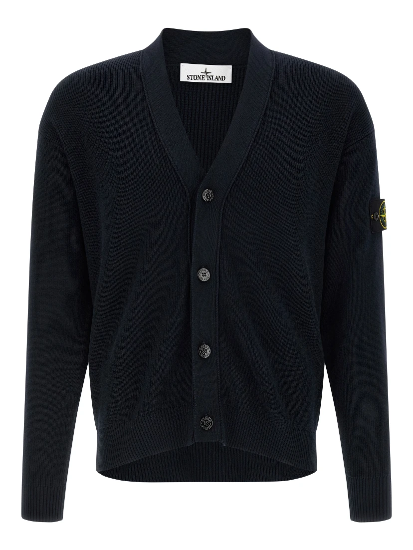 Blue Cotton Cardigan