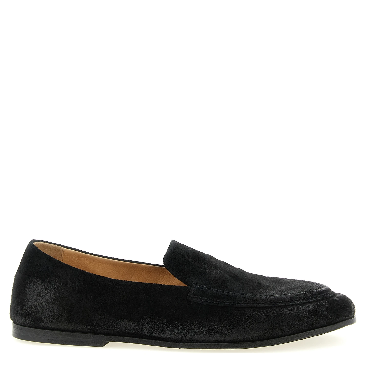 Black Calfskin Slip-On Loafers