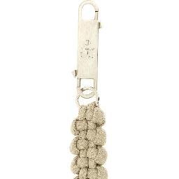 Gray Polyester Keychain