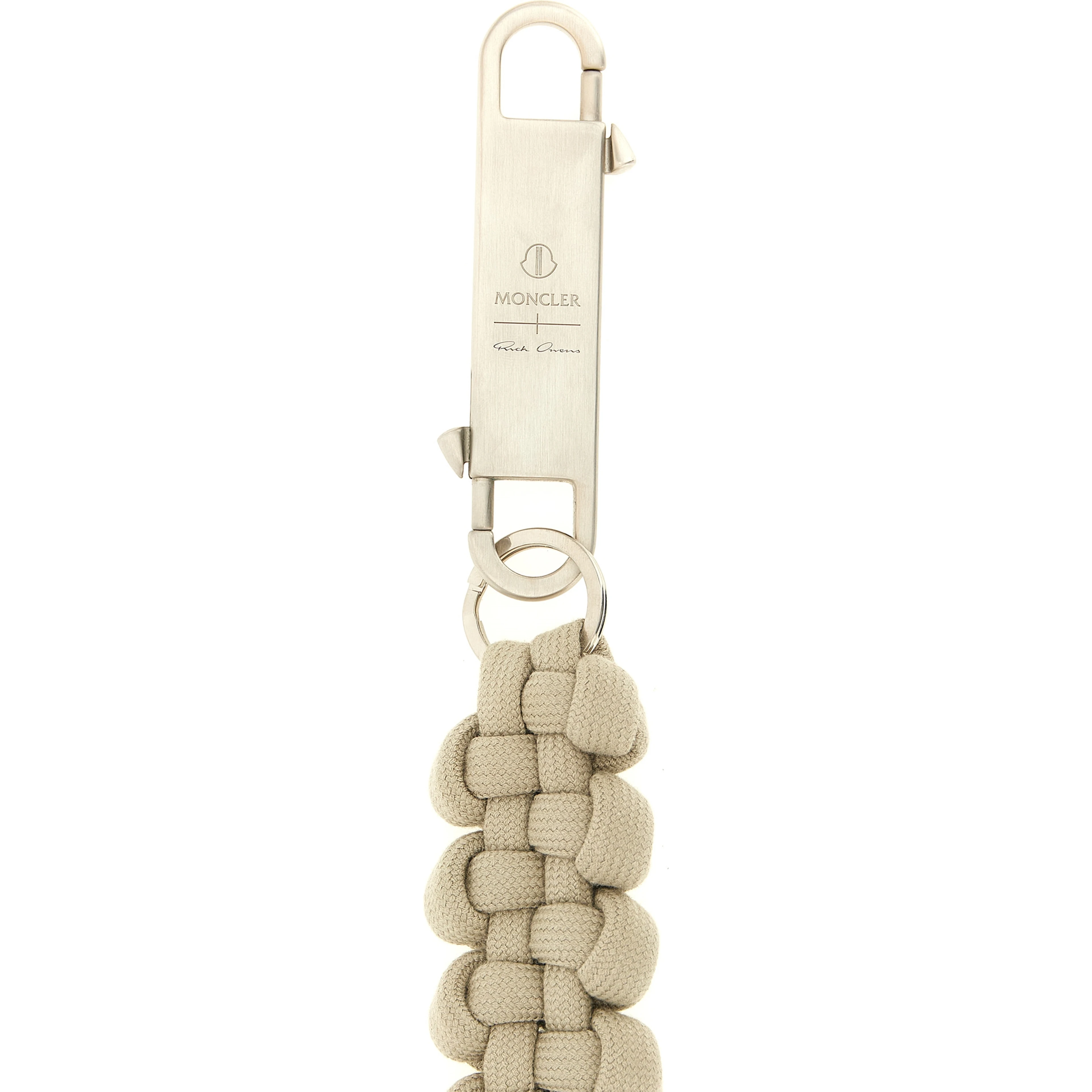 Gray Polyester Keychain