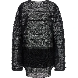 Black Polyester Sweatshirt