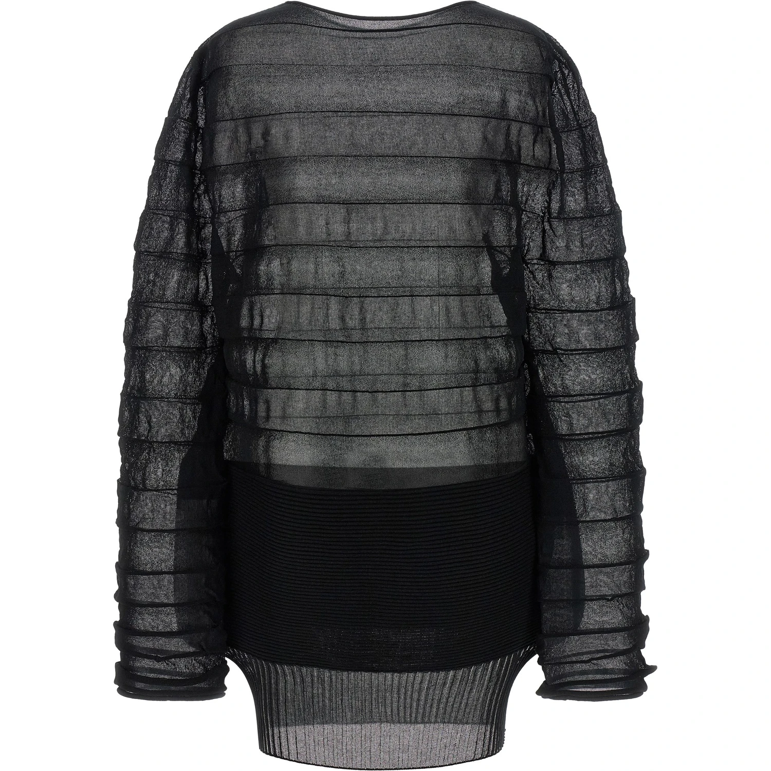 Black Polyester Sweatshirt