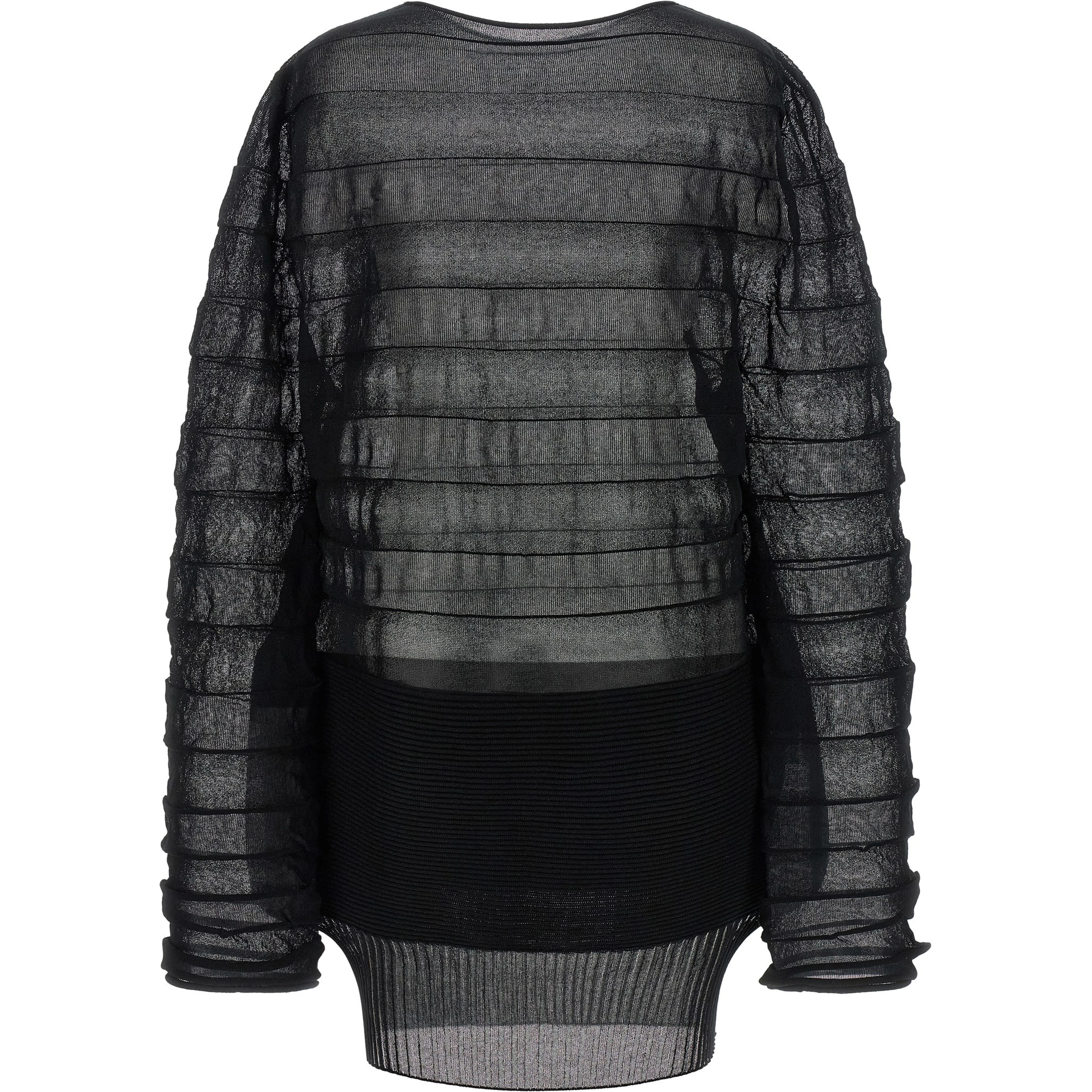 Black Polyester Sweatshirt
