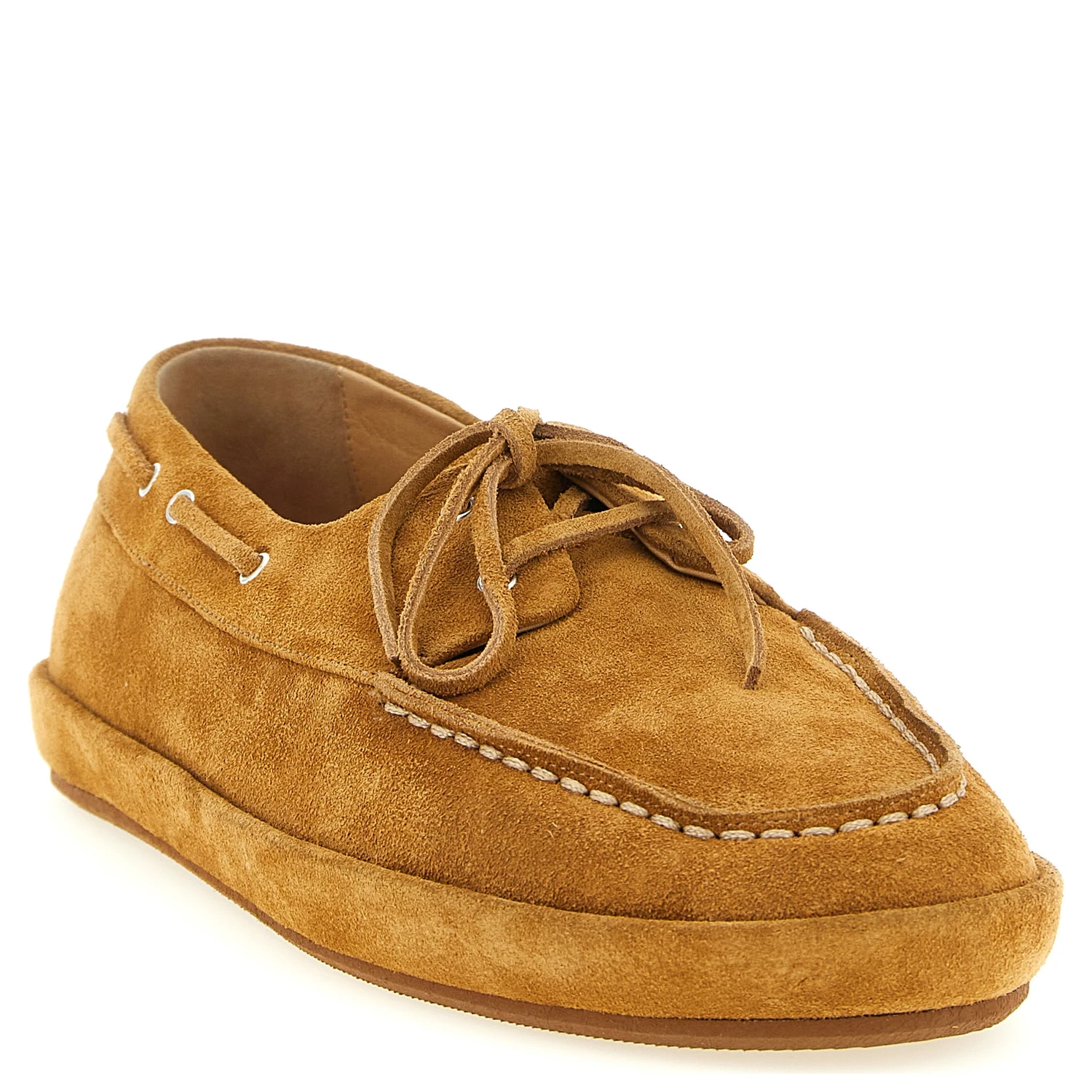 Brown Calfskin Slip-On Loafers