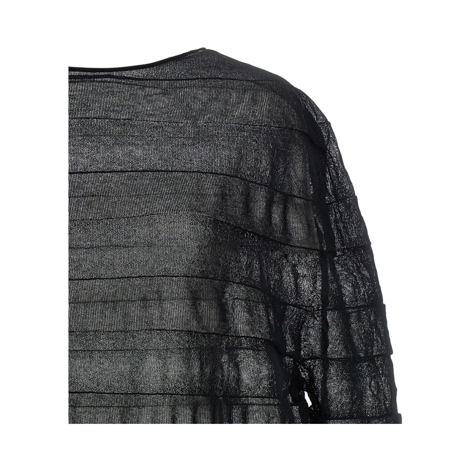 Black Polyester Sweatshirt