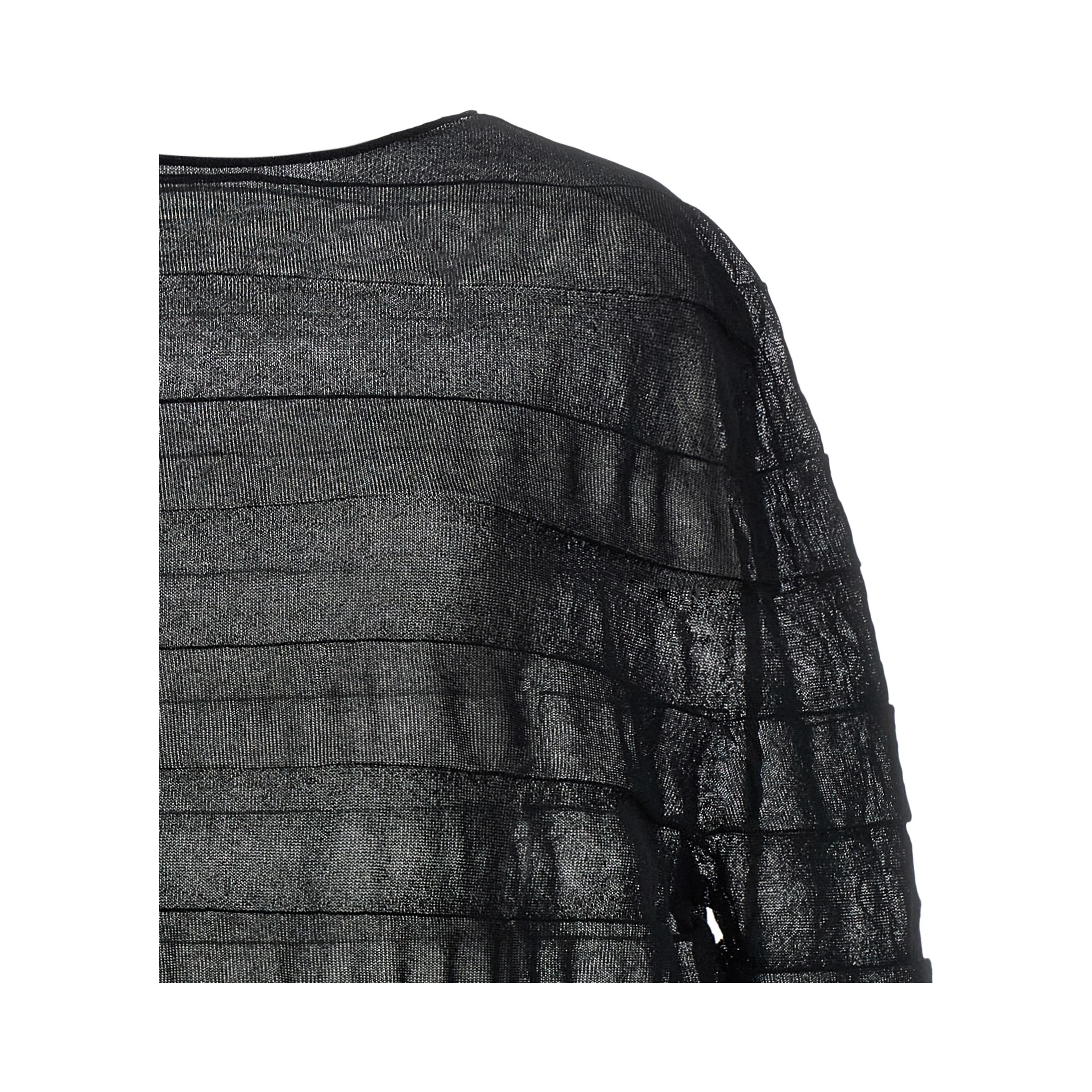 Black Polyester Sweatshirt