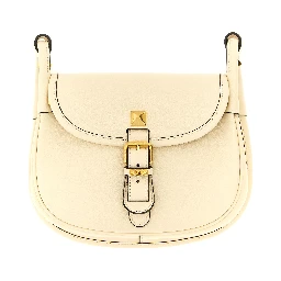White Calfskin Shoulder Bag