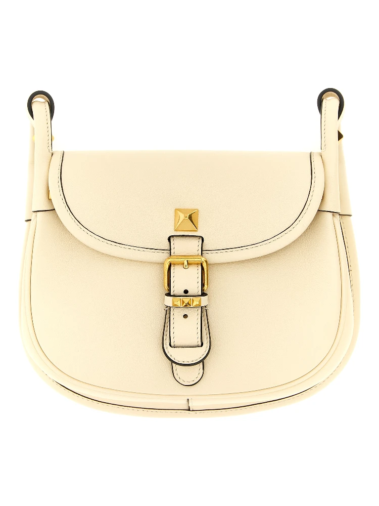 White Calfskin Shoulder Bag