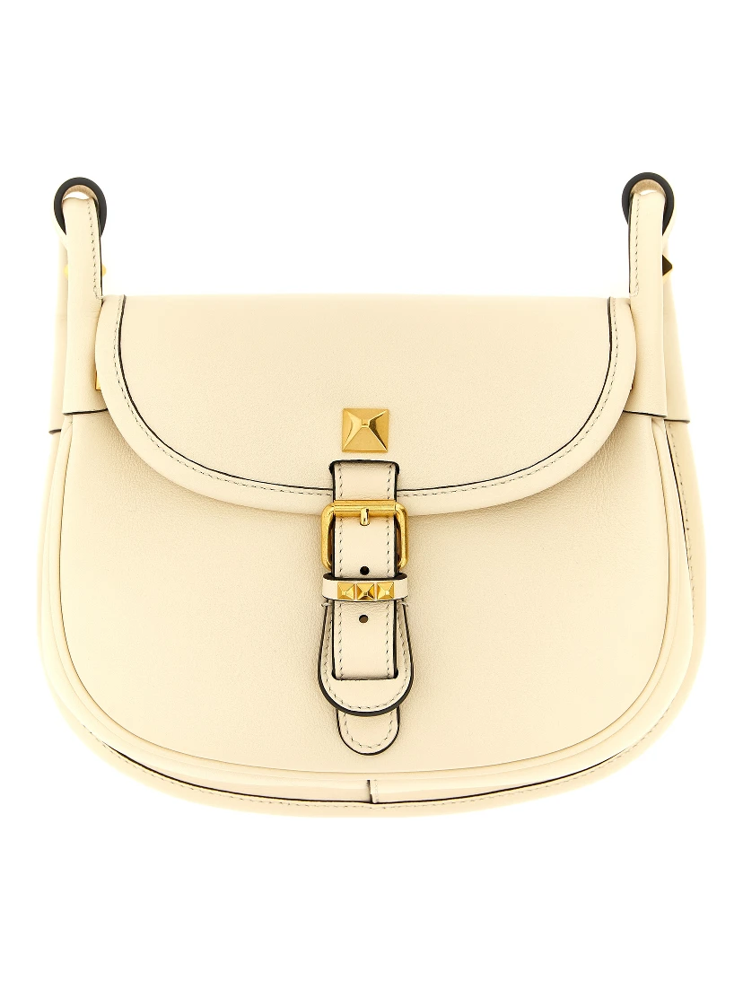 White Calfskin Shoulder Bag